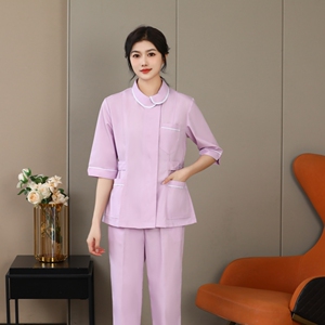 护士服分体套装短袖美容服长袖女牙科口腔月子中心工作服中袖大码