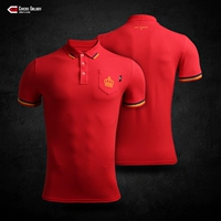 Ca sĩ CG CIKERS World Cup Tây Ban Nha khái niệm đồng phục đội bóng đá nam tùy chỉnh áo sơ mi POLO retro - Áo polo thể thao áo polo oversize