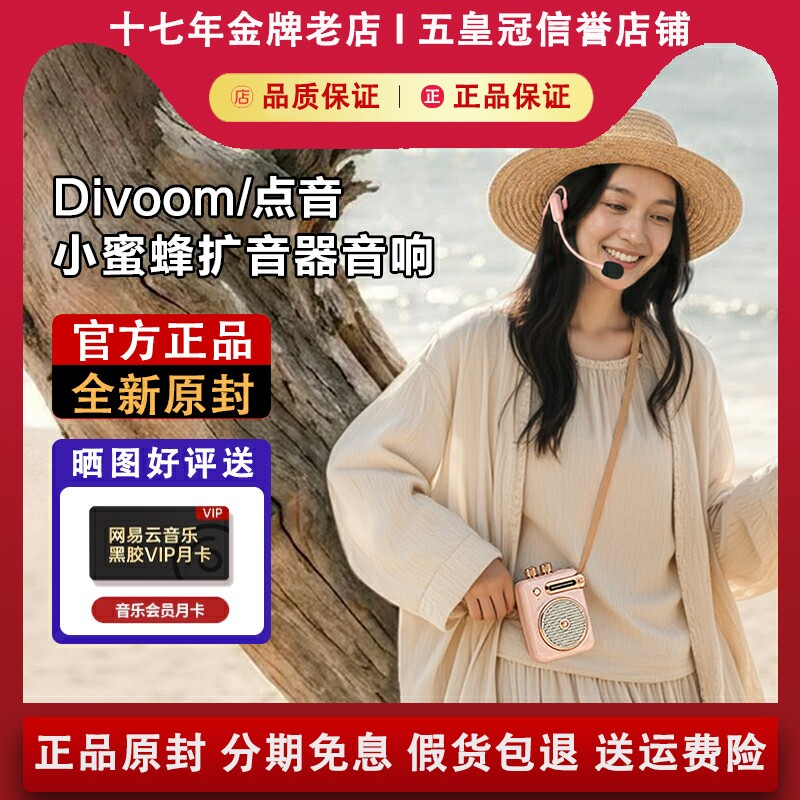 Divoom点音小蜜蜂扩音器无线麦克风大音量音响送老师生日礼物新品