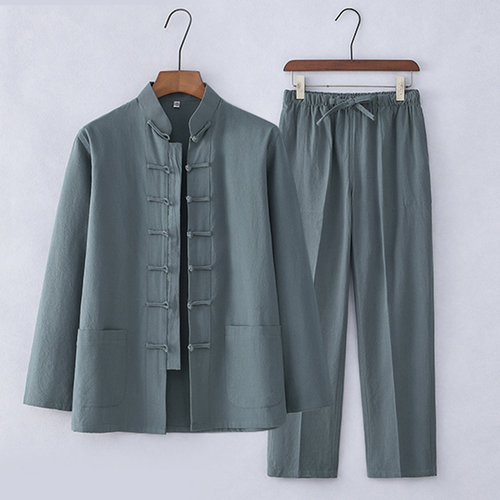 中式唐装男长袖复古男装春秋外套