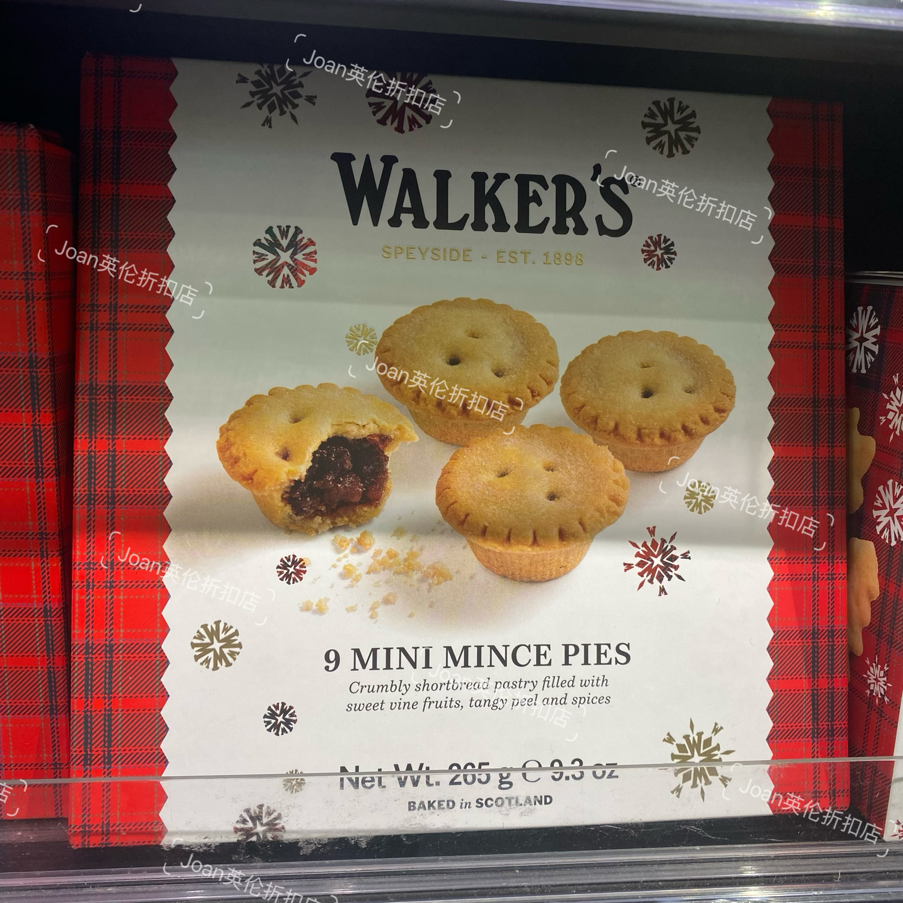 英国walkers mince pie圣诞限定即食馅饼