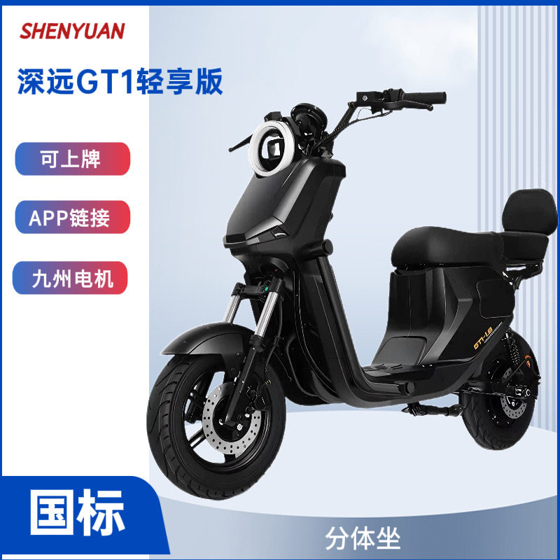 深远GT1-轻享版电动车国标可上牌亲子家用代步上班通勤外卖骑手
