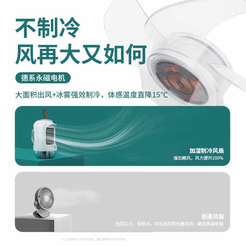 新品李佳琦推荐】制冷空调家用卧室静音小风扇办公室桌上usb充电