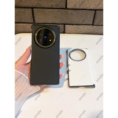 适用于vivoxfold5手机壳新款超薄防摔素皮xfold3全包中轴保护套X Fold5Pro折叠屏简约后壳VIVO简约奢华