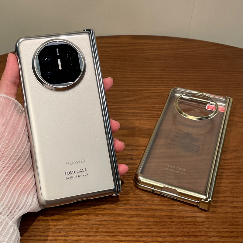 适用于华为matex5手机壳新款折叠屏mate x5典藏版高级简约女透明电镀铰链全包壳膜一体防摔保护套
