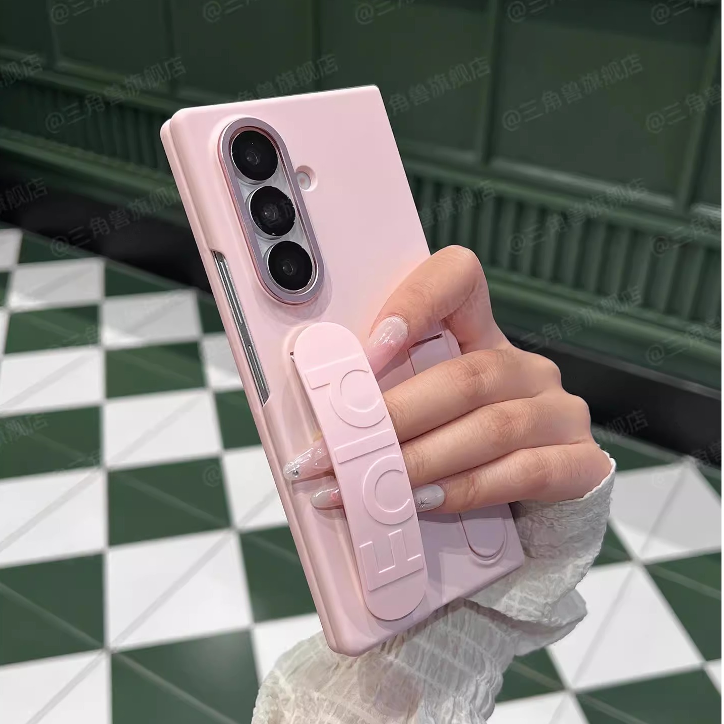 适用于三星zfold7手机壳全包防摔腕带支架Galaxy Z Fold6折叠屏保护套zfold5超薄磨砂壳膜一体w25外壳