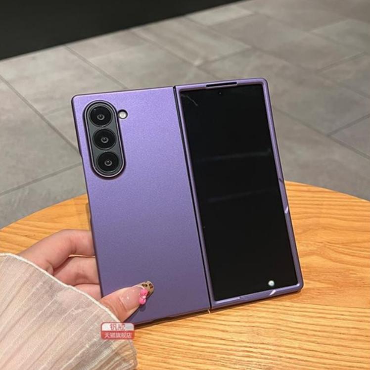 适用三星zfold6手机壳新款Galaxy zfold5磨砂电镀折叠屏W24防摔翻盖保护套ZFold4超薄肤感外壳5G个性男女限量