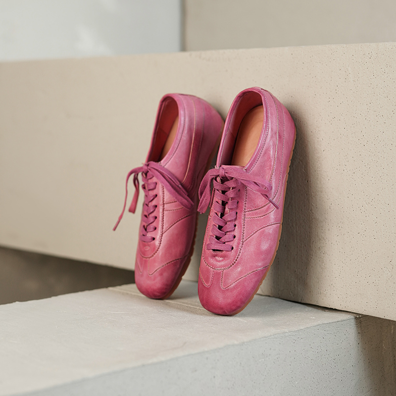 水洗马皮手工定制设计师德训鞋女