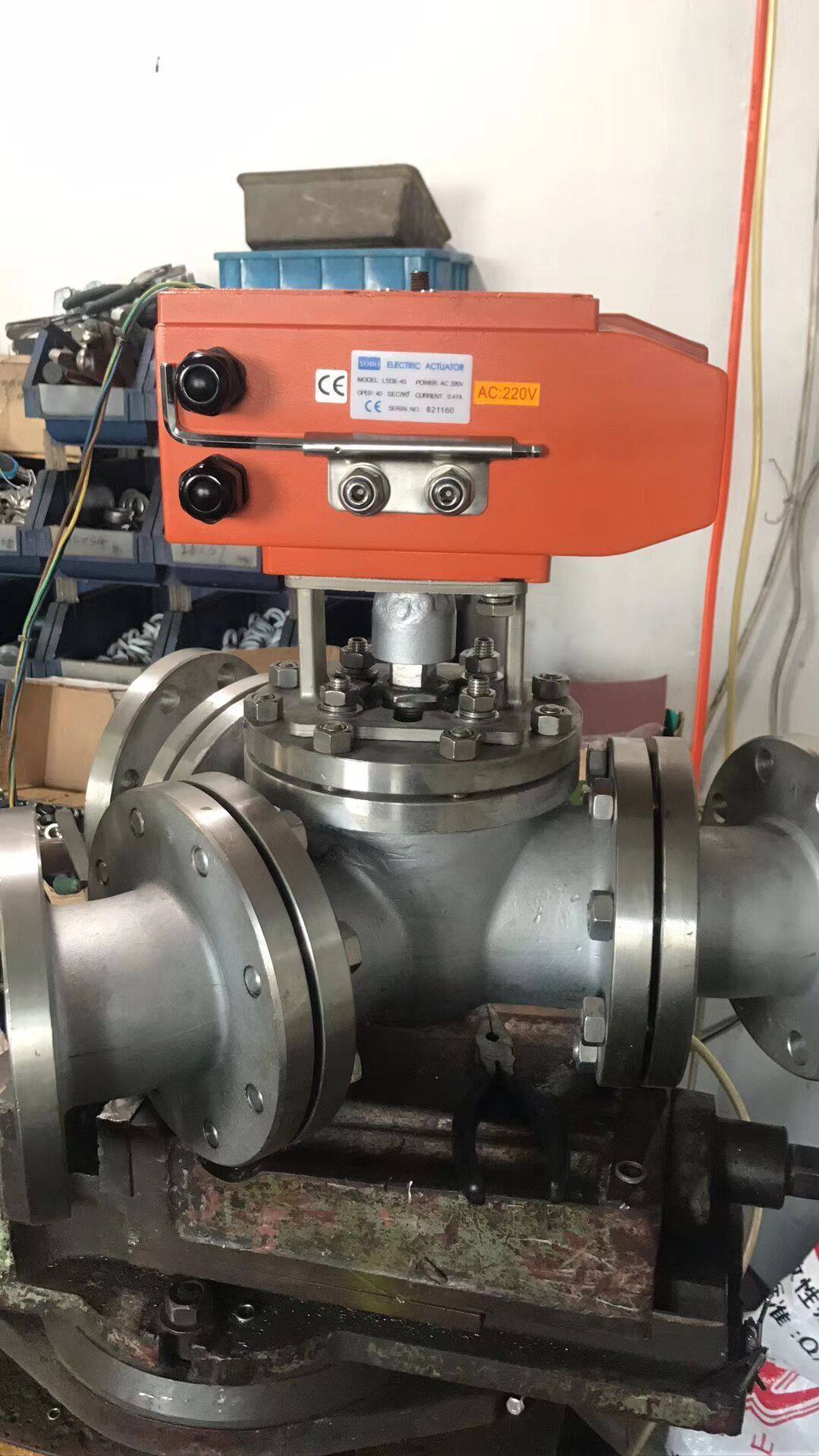 电动y型三通自动换向阀 q943f-16cq 和粉体气力输送分向阀 分路阀