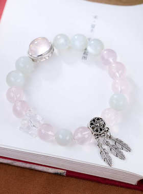 XKDDCT原创设计天然10MM粉晶手链