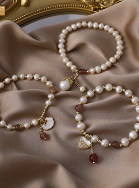 XKDDCT中国风平安爱心吊坠淡水珍