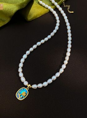 XKDDCT淡水珍珠幻境吊坠项链女法