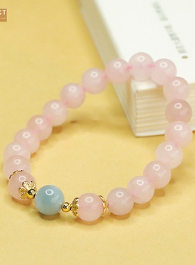 XKDDCT新款网红粉晶手链女款小