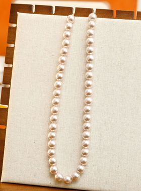 XKDDCT施家正圆珍珠项链女轻奢小