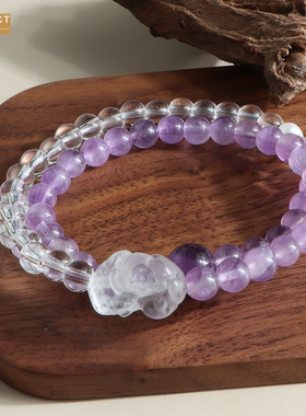 XKDDCT新款紫紫配白水晶双拼跑