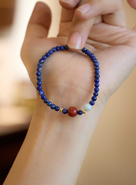 XKDDCT原创设计天然青金石小珠极