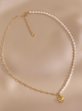 XKDDCT天然淡水珍珠项链韩版链条