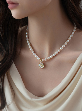 XKDDCT7mm淡水项链天然真珍珠女