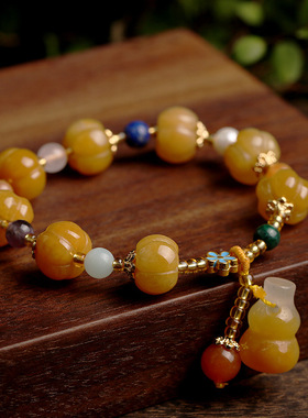 XKDDCT珠宝金丝玉鼓珠南瓜珠葫芦