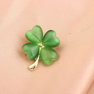 XKDDCT新款胸针优雅简约清新别针小花朵外套胸饰猫眼石精致森系西