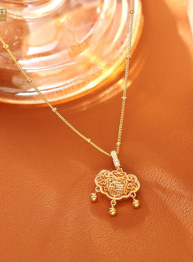 XKDDCT中国风平安吊坠项链新中式