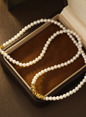 XKDDCT小碎金金风项链轻奢施家6