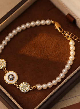 XKDDCT星芒施家珍珠手链女高保色