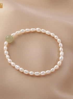 XKDDCT复古淡水手链女玉珍珠手链