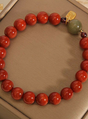 XKDDCT网红红福牌手链小众设计石