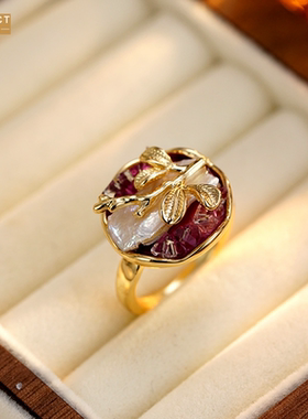 XKDDCT新款莫奈花园系列戒指金