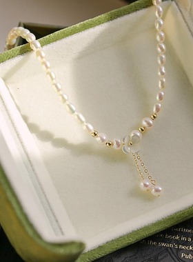 XKDDCT天然珍珠小众设计师夏季花