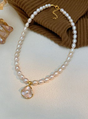 XKDDCT5mm淡水珍珠项链女气质百