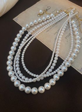 XKDDCT3mm强光正圆施家珍珠项链