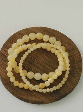 XKDDCT天然黄玉串珠手串简约小清