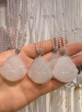 XKDDCT天然冰透玉髓粉高货立体九