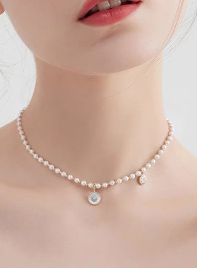 XKDDCT新款2025年夏仿珍珠项链