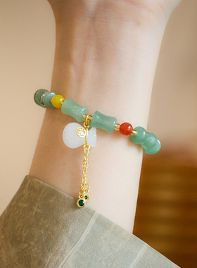 XKDDCT天然天山翠竹节女钱包鼓鼓