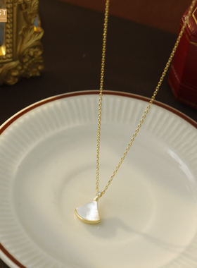 XKDDCT新款扇形贝壳项链女仙气