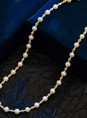 XKDDCT新款天然淡水珍珠项链女