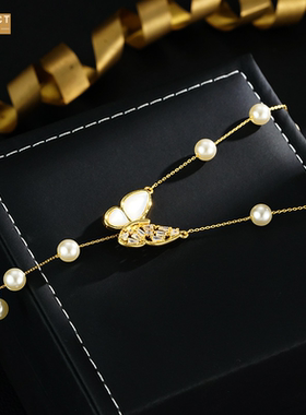 XKDDCT新款爆款轻奢珠珠贝壳蝴蝶