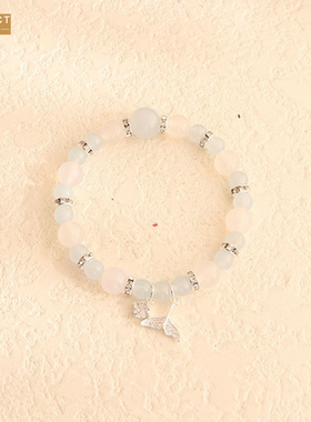 XKDDCT新款海白水晶手串手链女