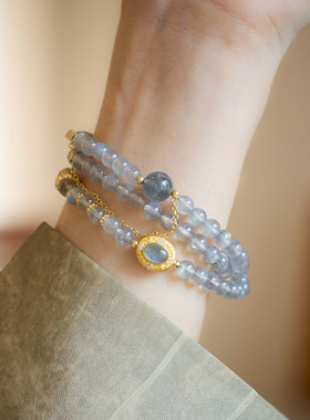 XKDDCT天然月光石水晶手链女S92