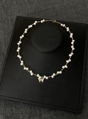 XKDDCT天然淡水珍珠蝴蝶项链女2