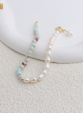 XKDDCT石淡水珍珠小众设计寿山石