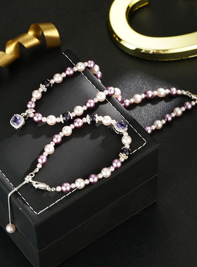 XKDDCT法式甜美风珠珠小众设计轻