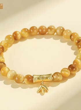 XKDDCT新款新中式金虎眼六字箴串