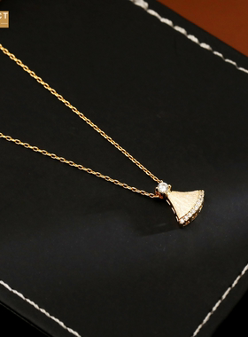 XKDDCT新款小裙子复古拉丝项链极