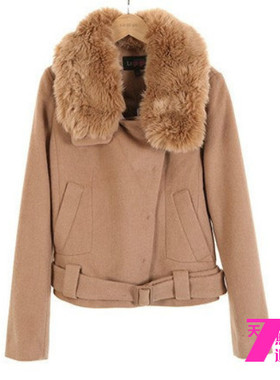 啦LG谷谷春秋款大翻领短款女外套3DH983B537