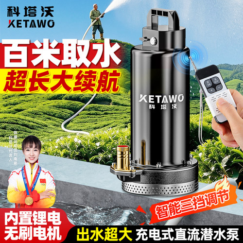 大流量强续航锂电潜水泵