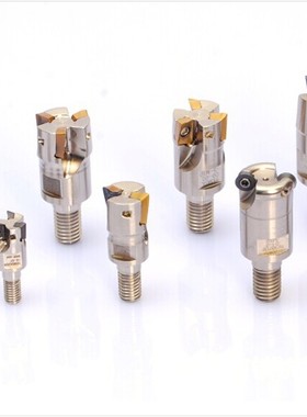 台湾锁牙式刀杆TRSM日立16 17 20 21R4 25 26 35R5分体圆鼻铣刀头